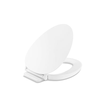 Kohler Cymbal Readylatch Quiet-Close Elongated Toilet Seat In White 57777-WCF-0